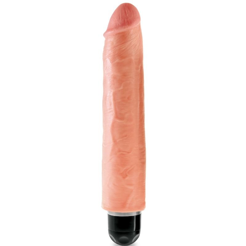 KING COCK 25,4 CM VIBRANTE RIGIDO - CARNE