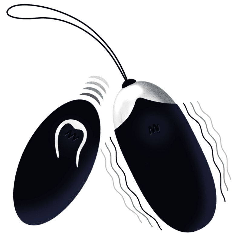 UOVO VIBRANTE INTENSE FLIPPY II CON TELECOMANDO NERO