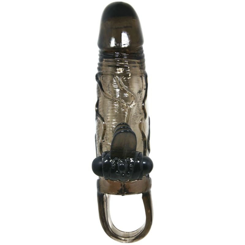 BRAVE MAN FUNDA PENE ANALE Y CLITORIS VIBRATORE 16.5 CM NERO