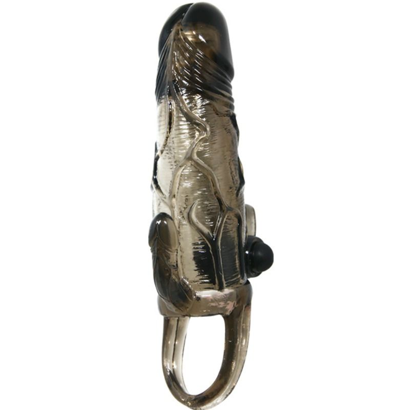 BRAVE MAN FUNDA PENE ANALE Y CLITORIS VIBRATORE 16.5 CM NERO