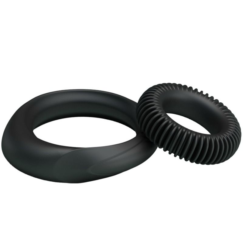 KIT 2 ANELLI IN SILICONE RING MANHOOD