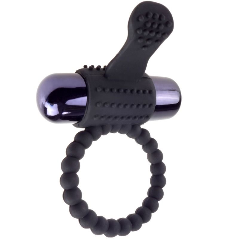FANTASIA C-RING VIBRANTE IN SILICONE SUPER RING NERO