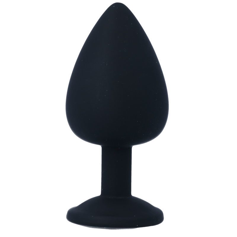 PLUG ANALE-NERO-IN SILICONE