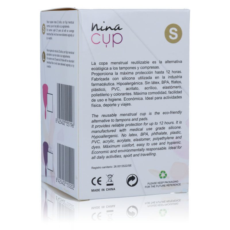 COPPA MENSTRUALE NINA TAGLIA S ROSA