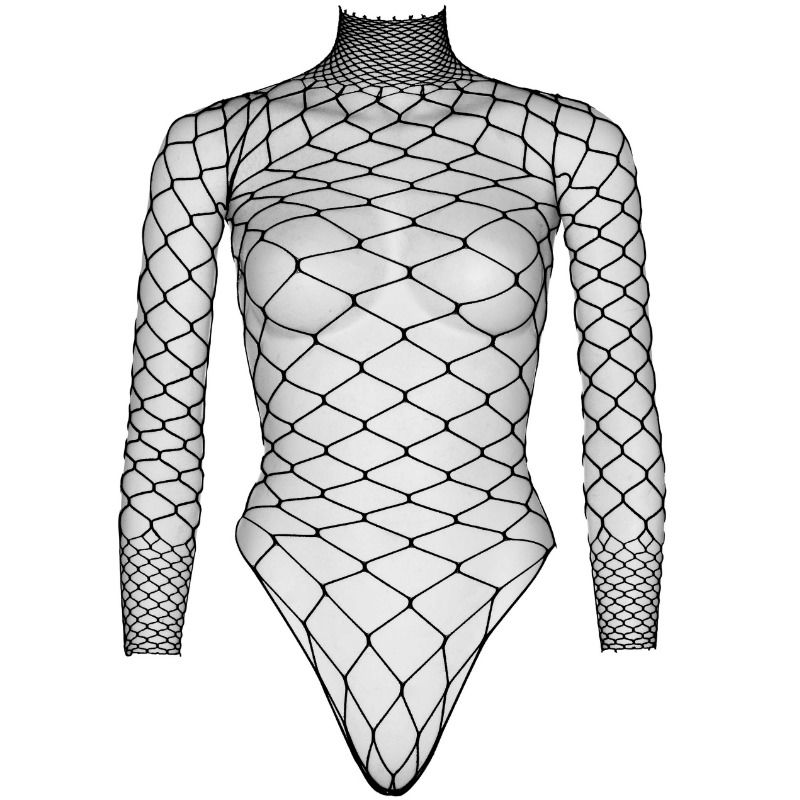 BODY NERO MANICA LUNGA LEG AVENUE NERO S / M