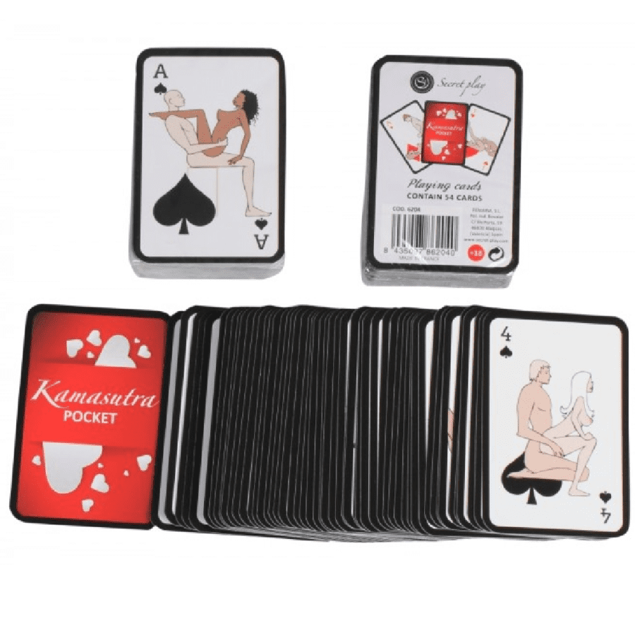 CARTE DA GIOCO PER COPPIE POSIZIONI KAMASUTRA SECRETPLAY - ES/EN/PT/IT/FR/DE