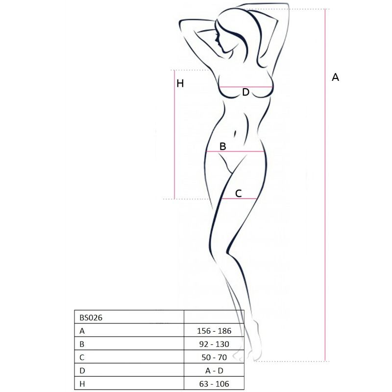 PASSION WOMAN BS026 VESTITO BODYSTOCKING - BIANCO TAGLIA UNICA
