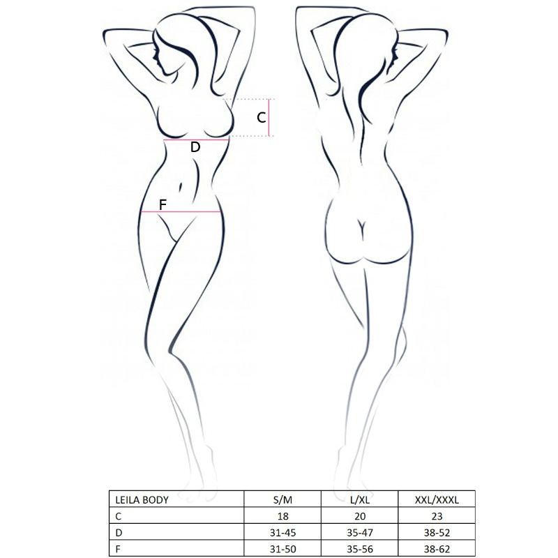 BODY NERO SEXY PASSION WOMAN LEILA TAGLIA S/M