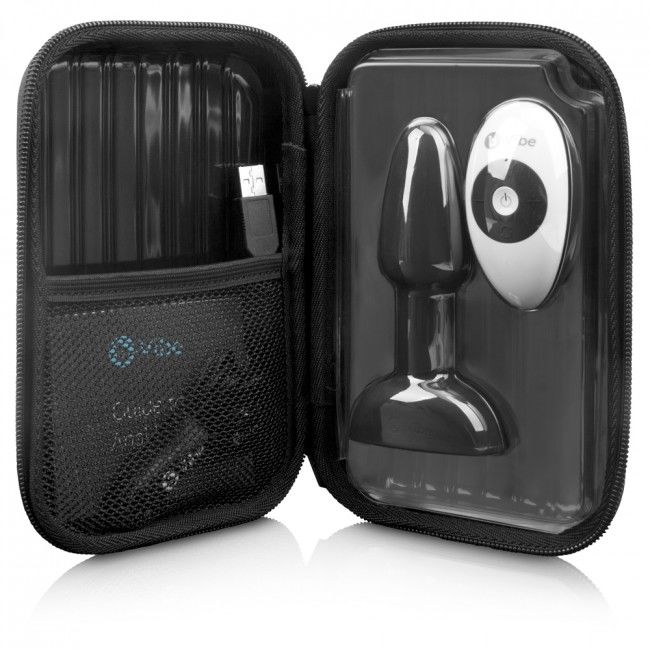 PLUG ANALE CON TELECOMANDO - 12,5 CM - NERO