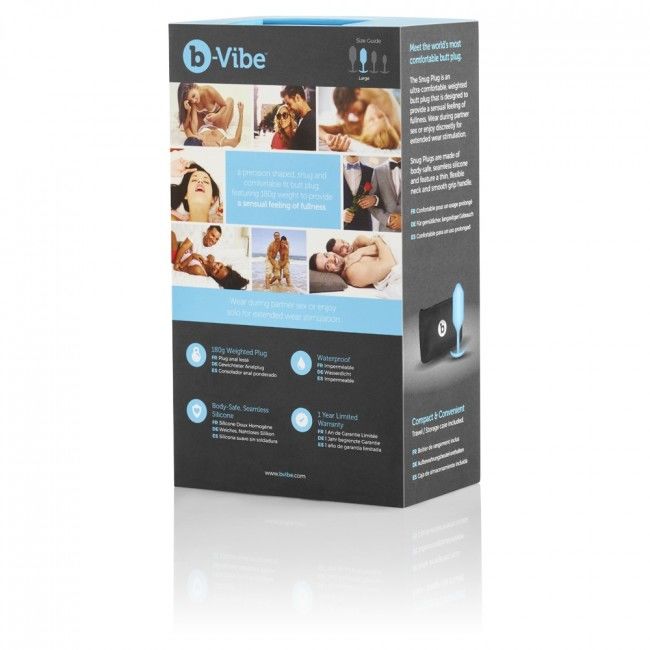 PLUG ANALE B-VIBE SNUG PLUG ANALE 3 - AZZURRO CIELO