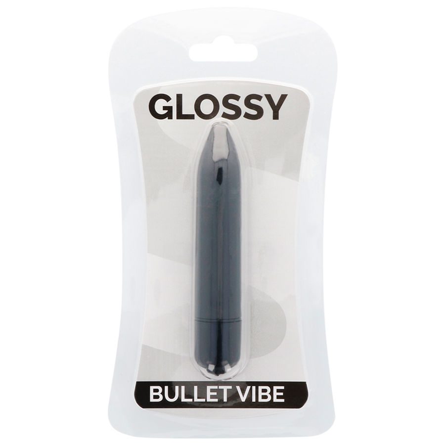 GLOSSY THIN VIBRATORE NERO