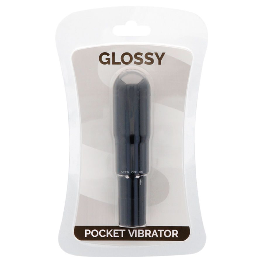 GLOSSY POCKET VIBRATORE NERO