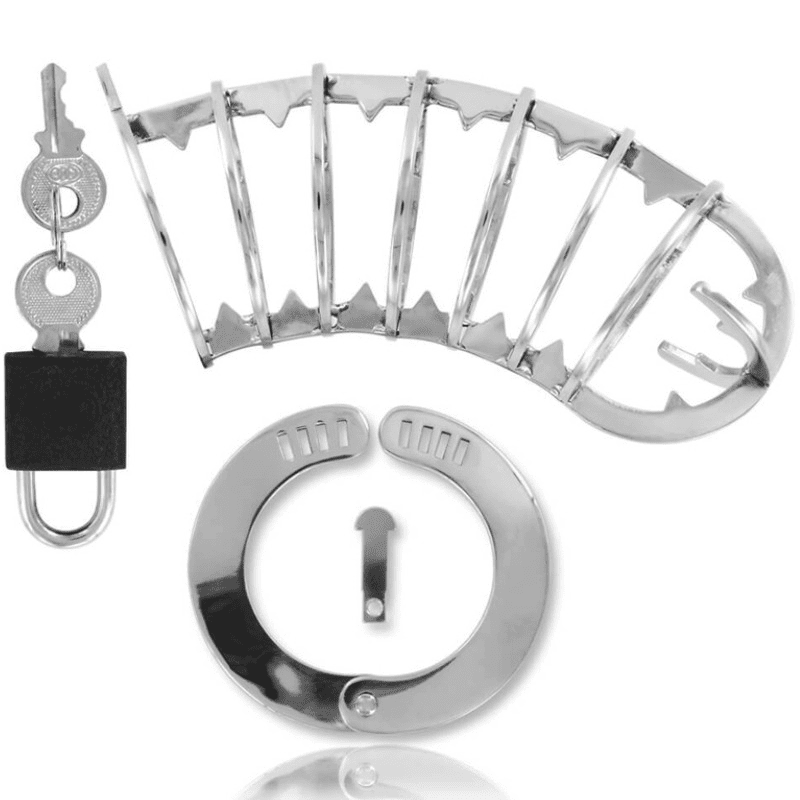 GABBIA DI CASTITÀ PER PENE IN METALLO 14 CM