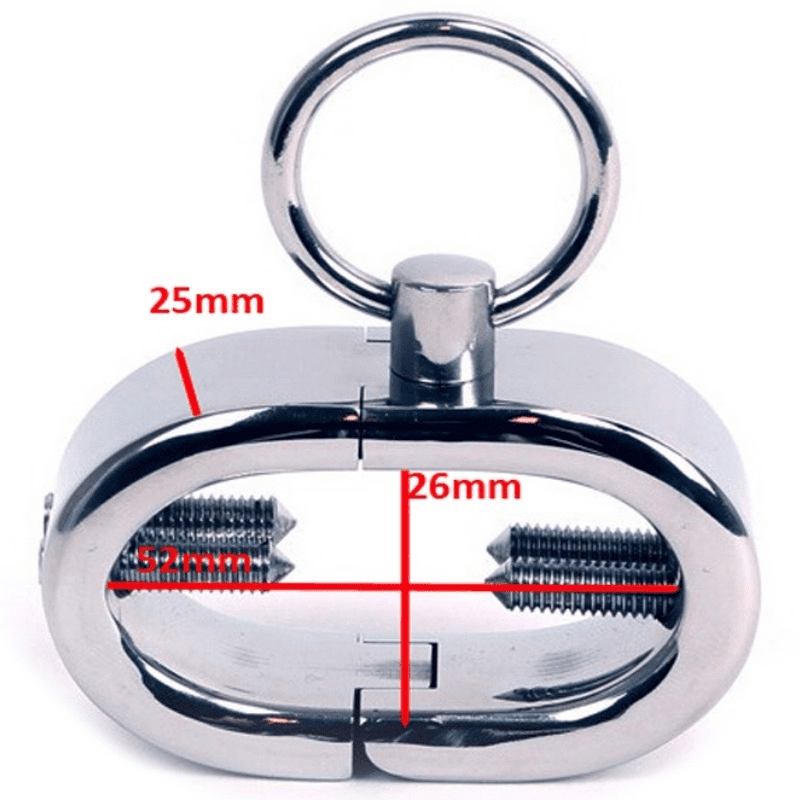 BRACCIALE OVALE IN METALLO PER TESTICOLI - KALIS
