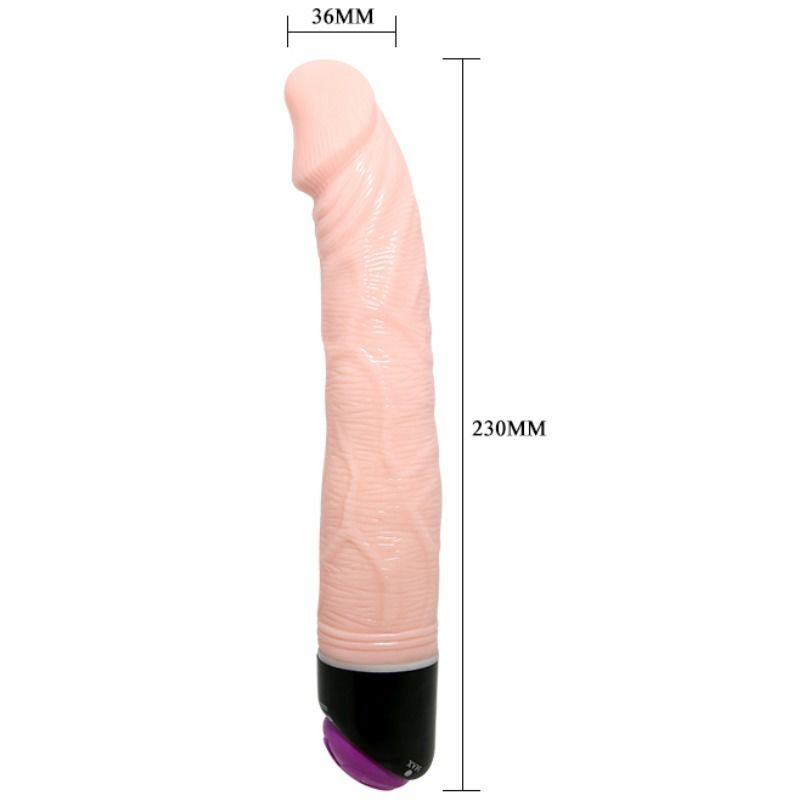 BAILE ADOUR CLUB VIBRATORE REALISTICO 23 CM NATURALE