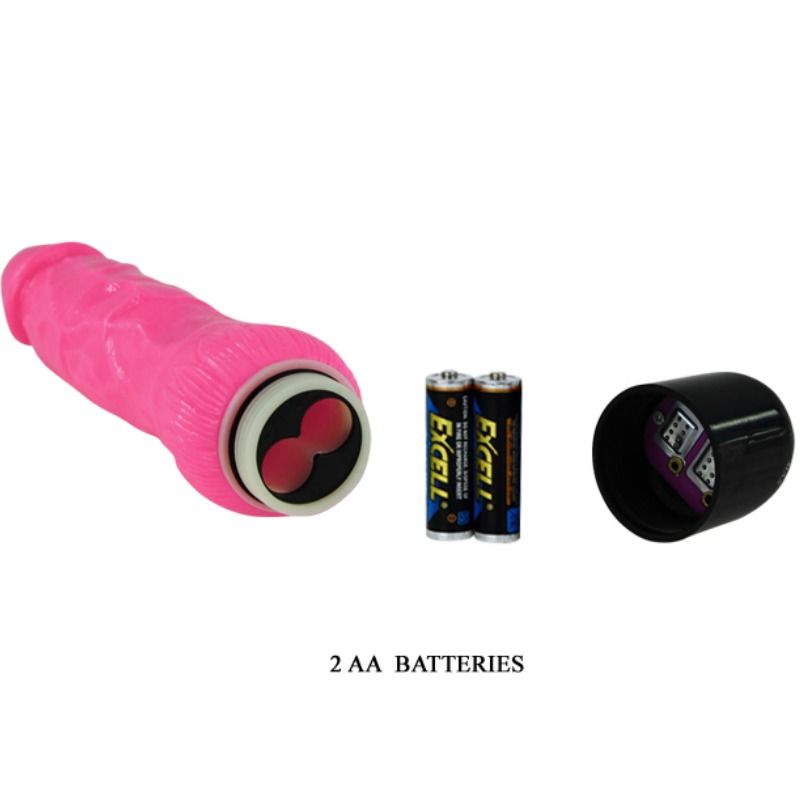 VIBRATORE REALISTICO COLORE ROSA 24 CM - COLORFUL SEX