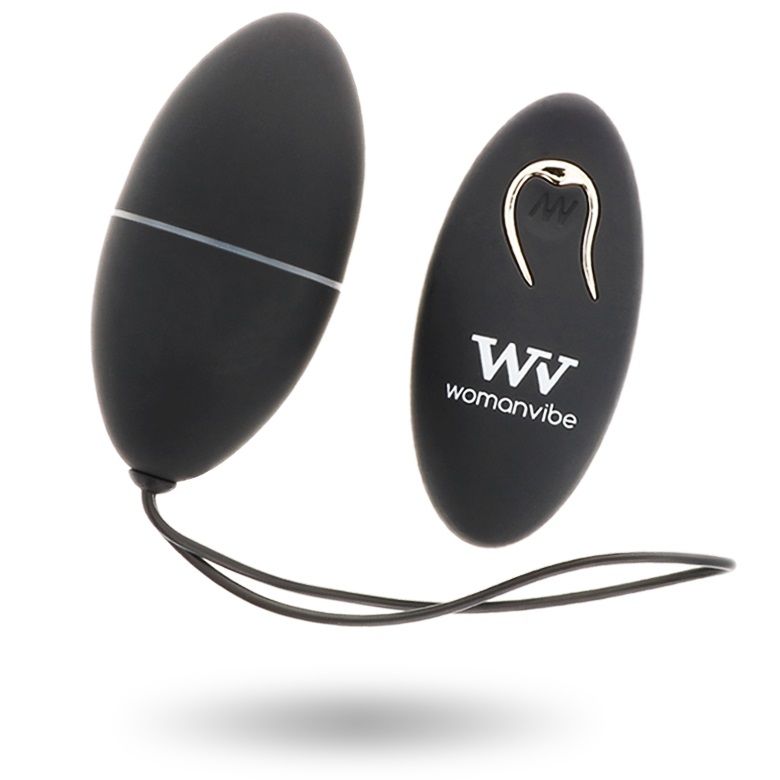 WOMANVIBE ALSAN EGG TELECOMANDO NERO SILICONE NERO