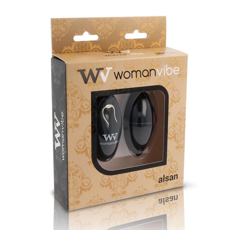 WOMANVIBE ALSAN EGG TELECOMANDO NERO SILICONE NERO