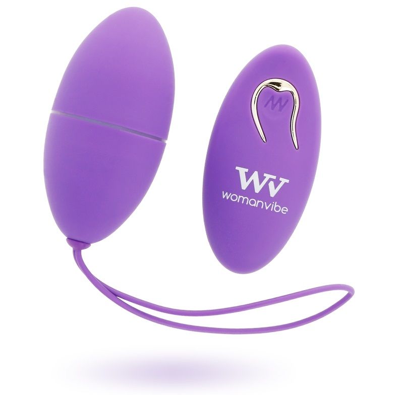 WOMANVIBE ALSAN EGG TELECOMANDO SILICONE NERO VIOLA