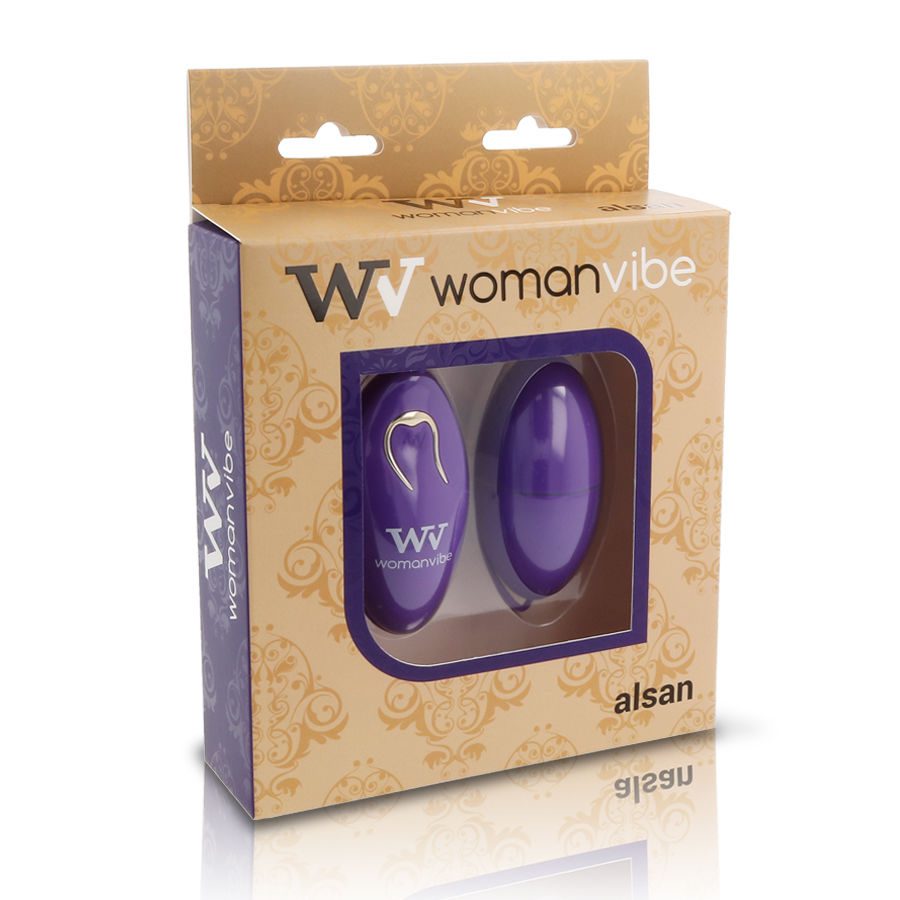 WOMANVIBE ALSAN EGG TELECOMANDO SILICONE NERO VIOLA