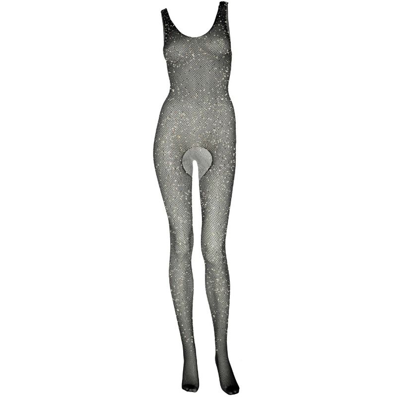 BODYSTOCKING A RETE CON STRASS LEG AVENUE CON APERTURA
