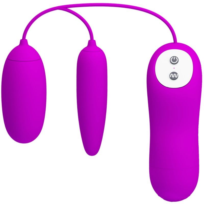 VIBRATORE DOPPIO UOVO PRETTY LOVE IRMA