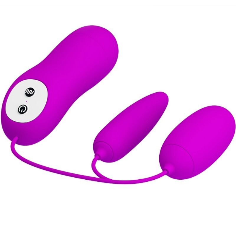 VIBRATORE DOPPIO UOVO PRETTY LOVE IRMA