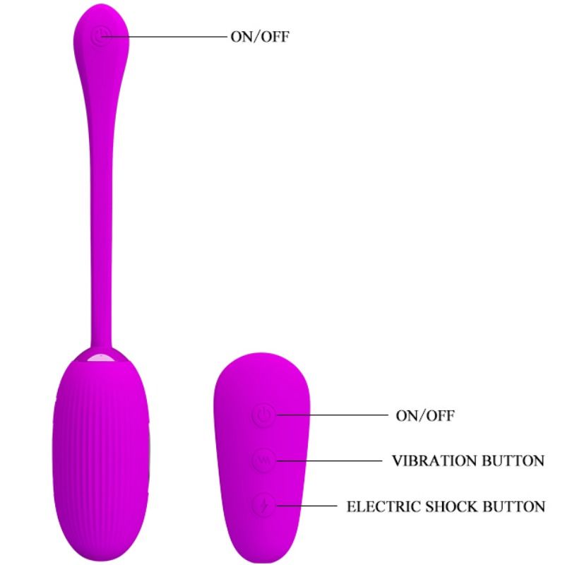 PRETTY LOVE SHOCK FUN HUEVO VIBRATORE Y ELECTROSHOCK
