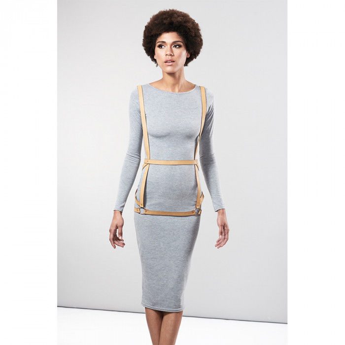 IMBRACATURA DA VESTITO BIJOUX INDISCRETS MAZE ARROW - MARRONE