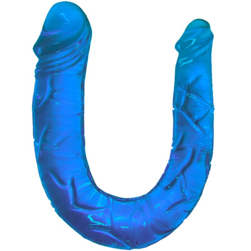 DILDO DOPPIO BAILE - AZZURRO TRASLUCIDO