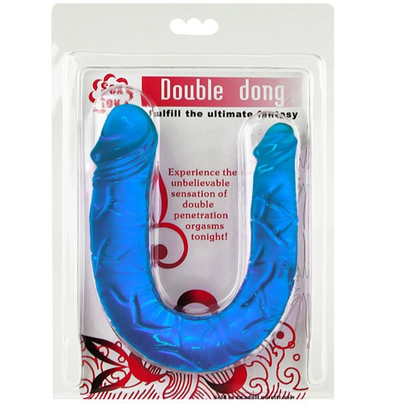 DILDO DOPPIO BAILE - AZZURRO TRASLUCIDO