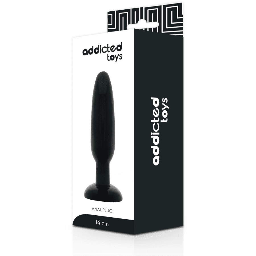 PLUG ANALE 14CM NERO FLESSIBILE