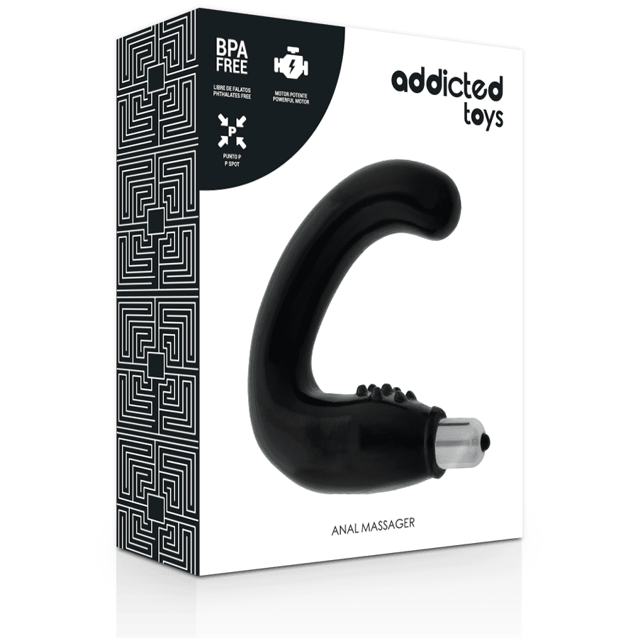 addicted toys massaggiatore ANALE nero