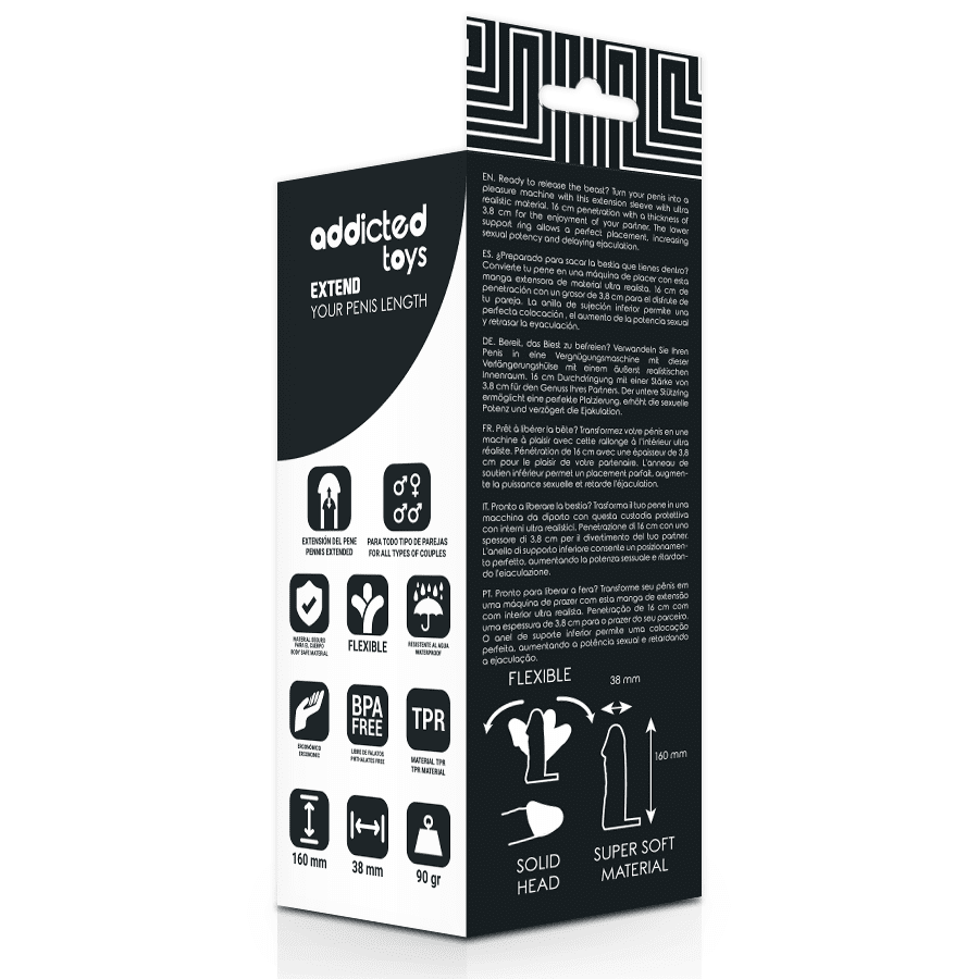 ESTENSORE FALLICO CAVO ADDICTED TOYS (16CM)