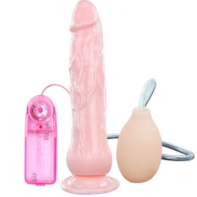 DILDO VIBRATORE CON FUNZIONE SCHIZZO FOUNTAIN