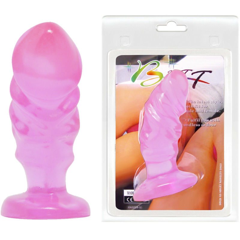 PLUG ANALE UNISEX CON VENTOSA ROSA