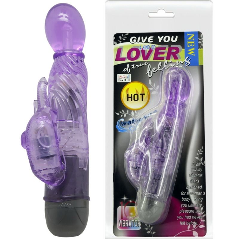 VIBRATORE CON RABBIT 10 FUNZIONI GIVE YOU A KIND OF LOVER - LILLA