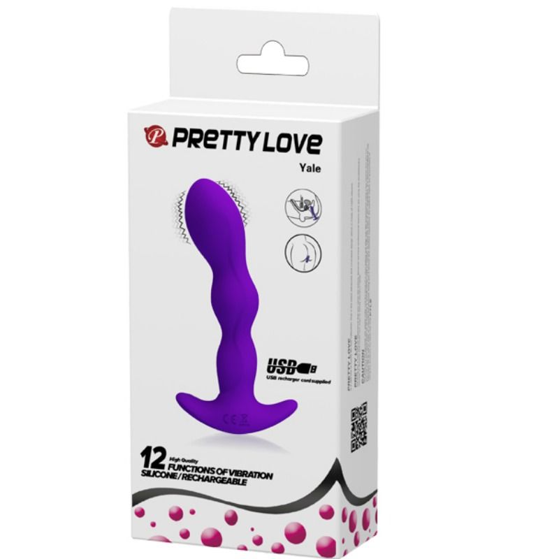 PRETTY LOVE MASAJEADOR ANALE 12 MODOS VIBRAZIONE LILLA