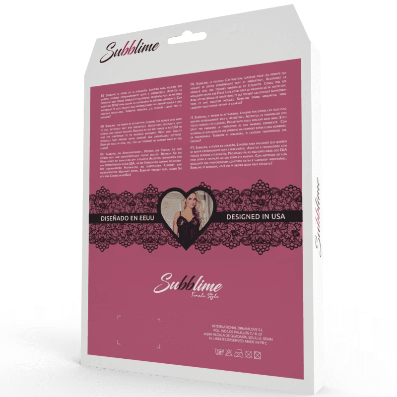 SUBLIME PEIGNOIR Disegno FLORAL S/M