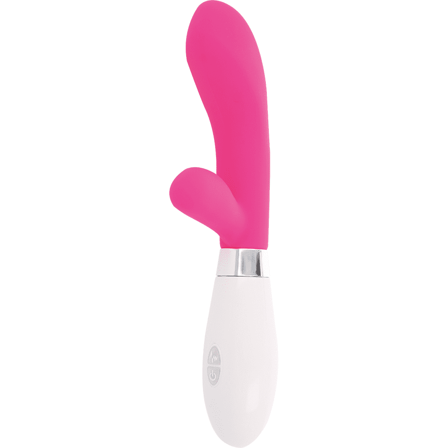 MASSAGGIATORE 10 FUNZIONI 2 MOTORI GLOSSY JACKSON RABBIT ROSA