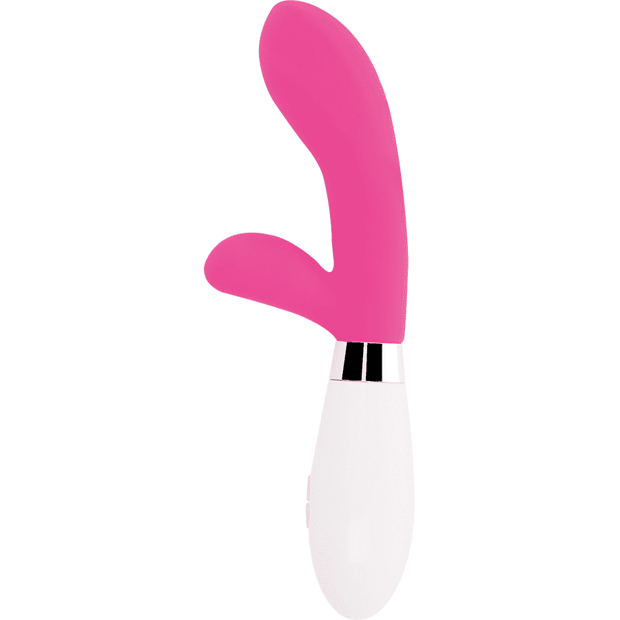 MASSAGGIATORE 10 FUNZIONI 2 MOTORI GLOSSY JACKSON RABBIT ROSA