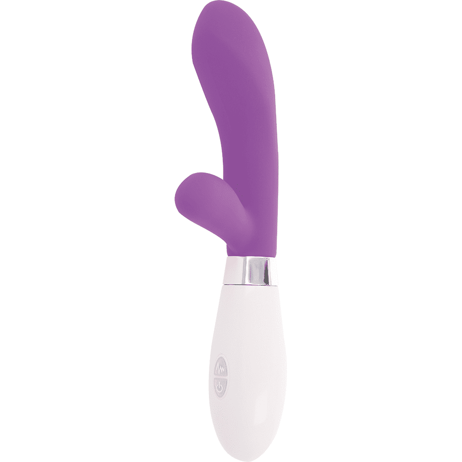 MASSAGGIATORE 10 FUNZIONI 2 MOTORI GLOSSY JACKSON RABBIT LILLA