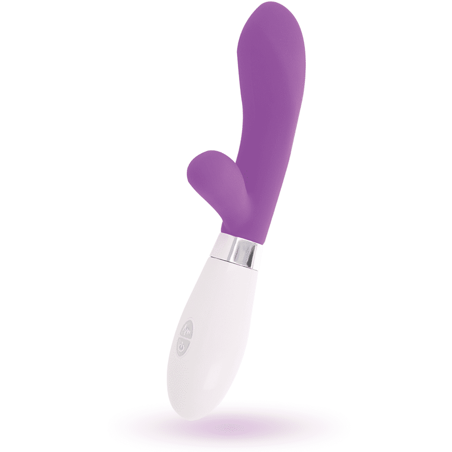 MASSAGGIATORE 10 FUNZIONI 2 MOTORI GLOSSY JACKSON RABBIT LILLA