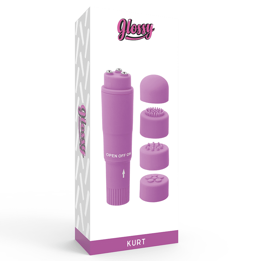 MASSAGGIATORE GLOSSY POCKET KURT - LILLA