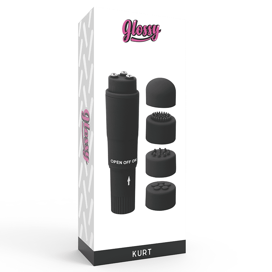 MASSAGGIATORE GLOSSY POCKET KURT - NERO