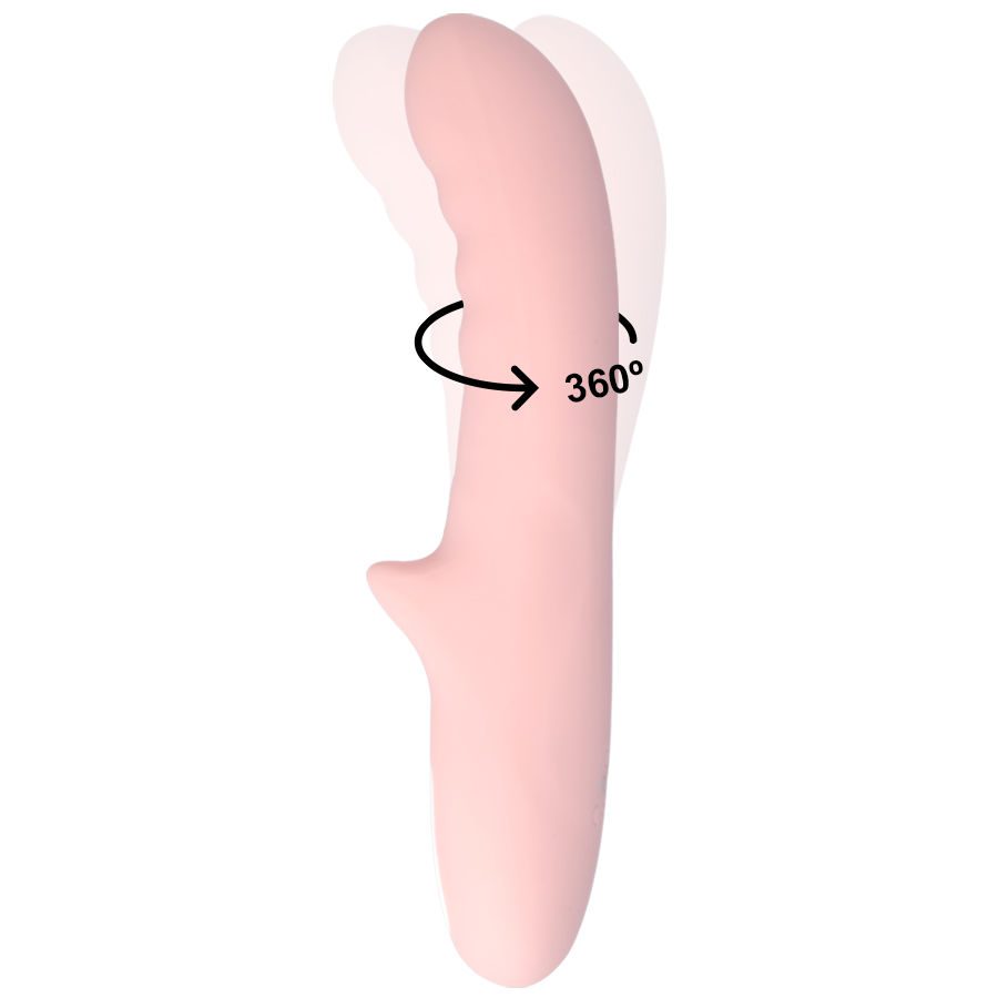 STIMOLATORE ROTANTE E VIBRANTE MIA PISA - ROSA