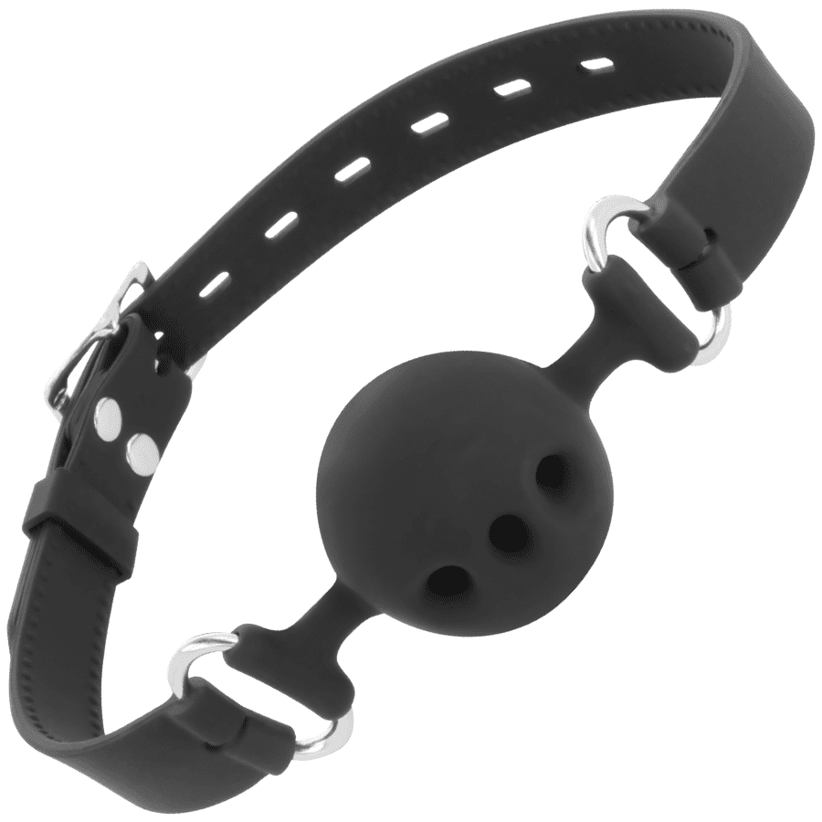 DARKNESS BALL GAG IN SILICONE NERO