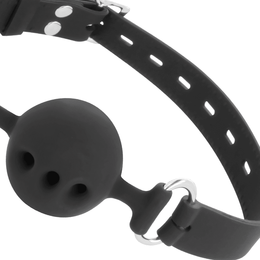 DARKNESS BALL GAG IN SILICONE NERO