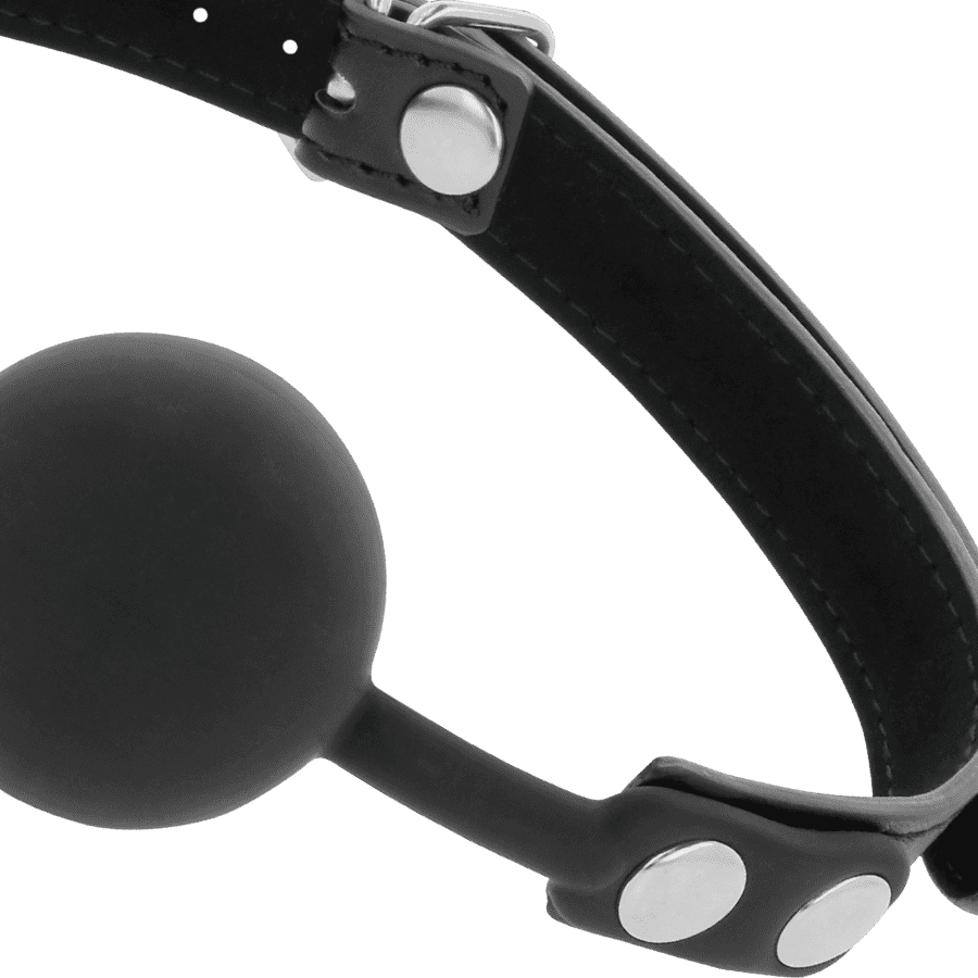 DARKNESS BALL GAG IN SILICONE NERO
