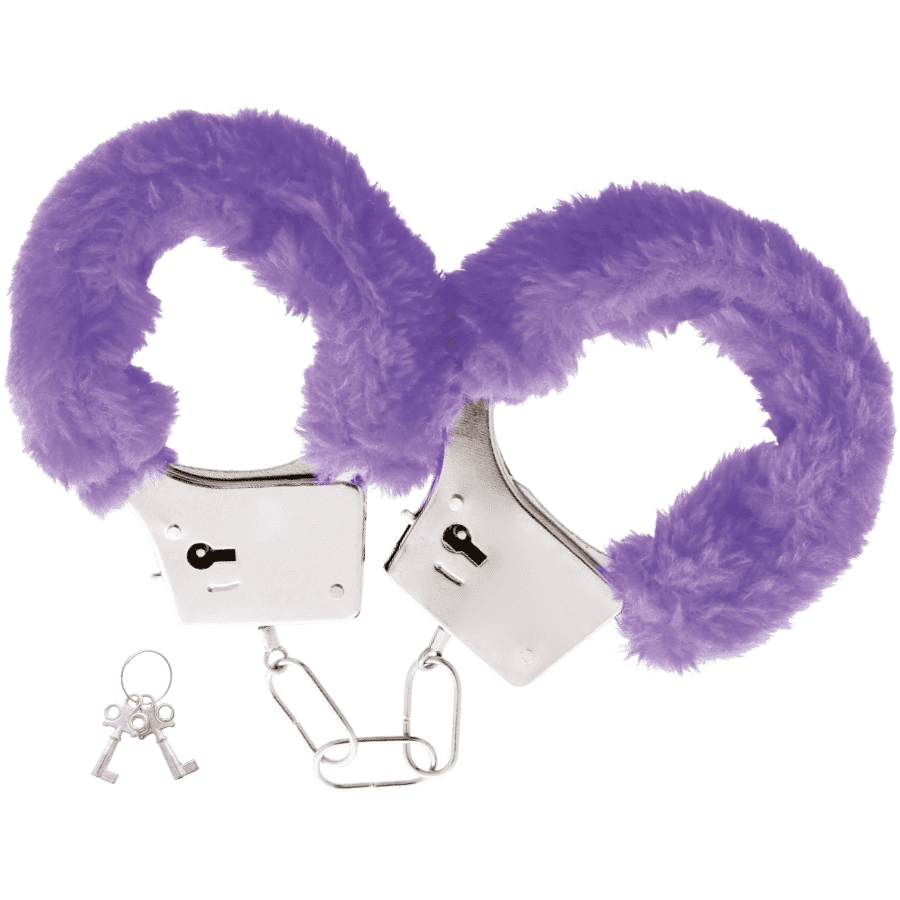 MANETTE IN PELLICCIA VIOLA